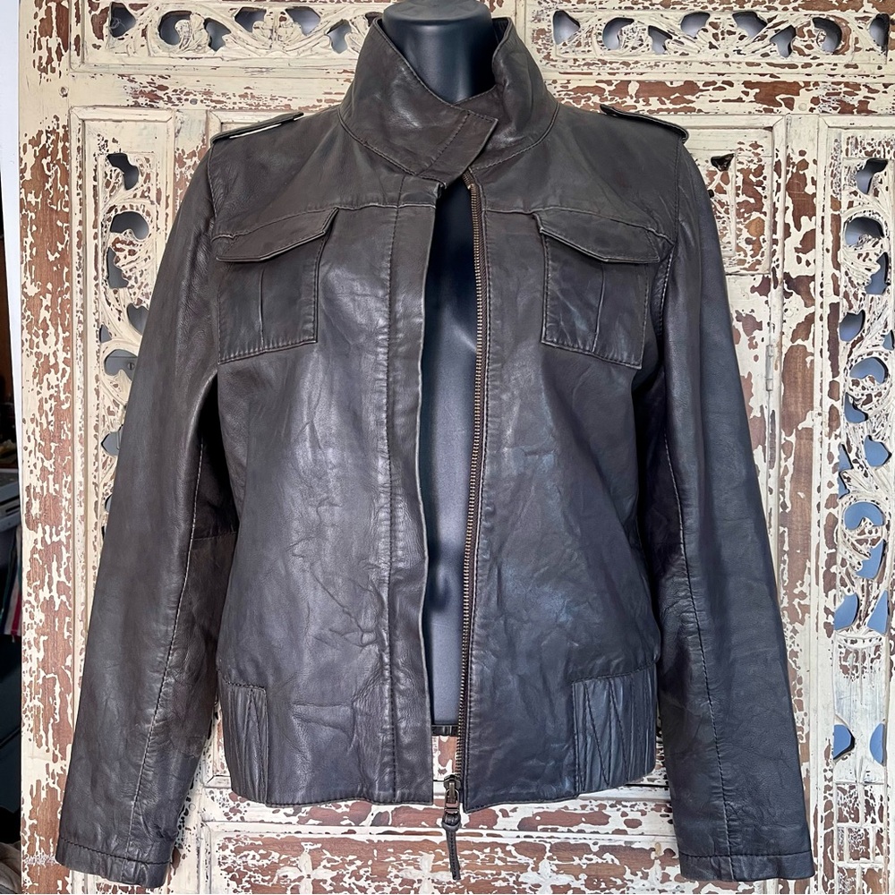 Women's Brown Leather Jacket